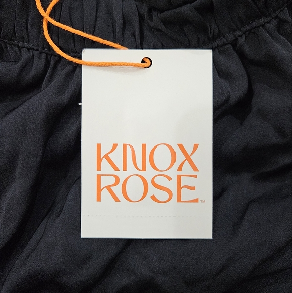 Knox Rose Tank Satin Wrap Midi Dress in Black Women’s Size L - Picture 9 of 10